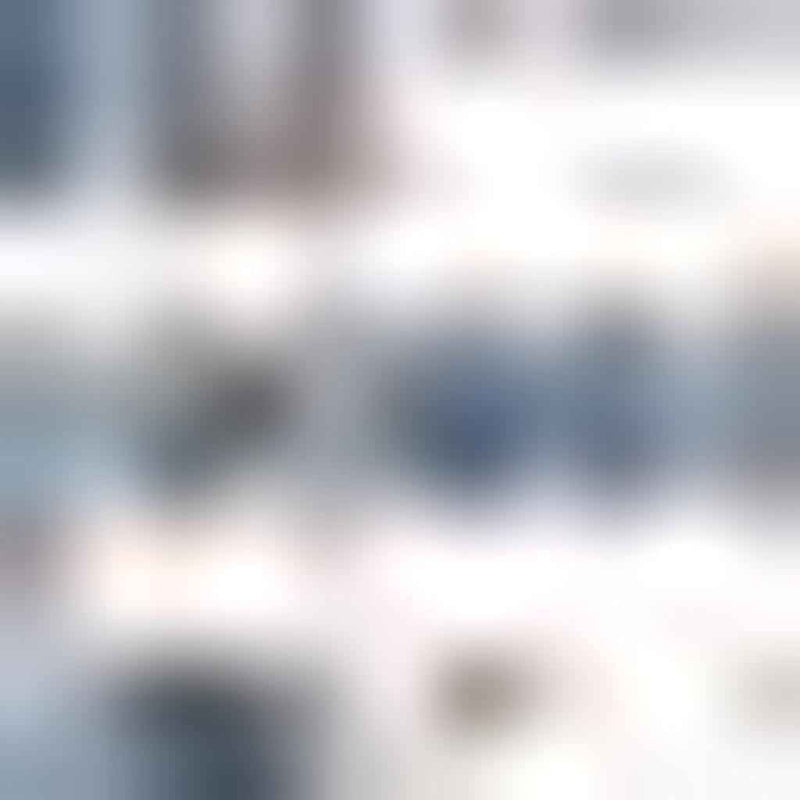 8' Blue And Ivory Square Striped Indoor Outdoor Area Rug