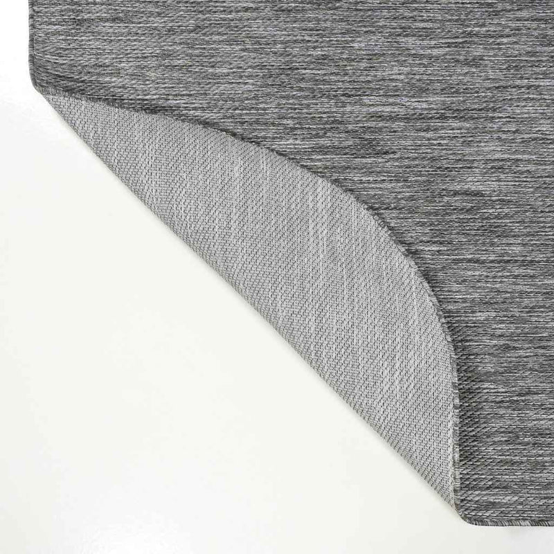 8' Gray Indoor Outdoor Runner Rug