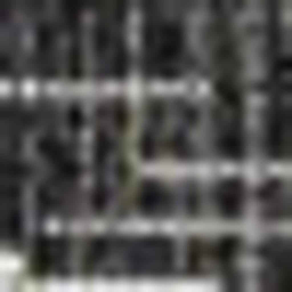 9' X 12' Ivory And Black Striped Indoor Outdoor Area Rug