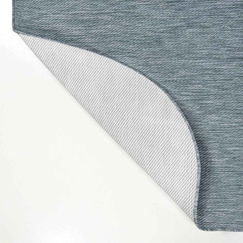 8' Turquoise Indoor Outdoor Runner Rug