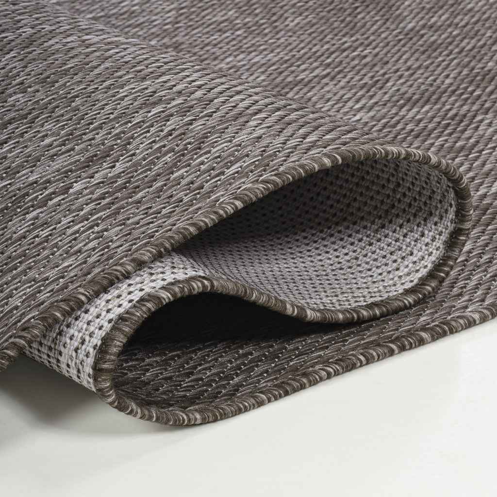 8' Light Brown Indoor Outdoor Runner Rug