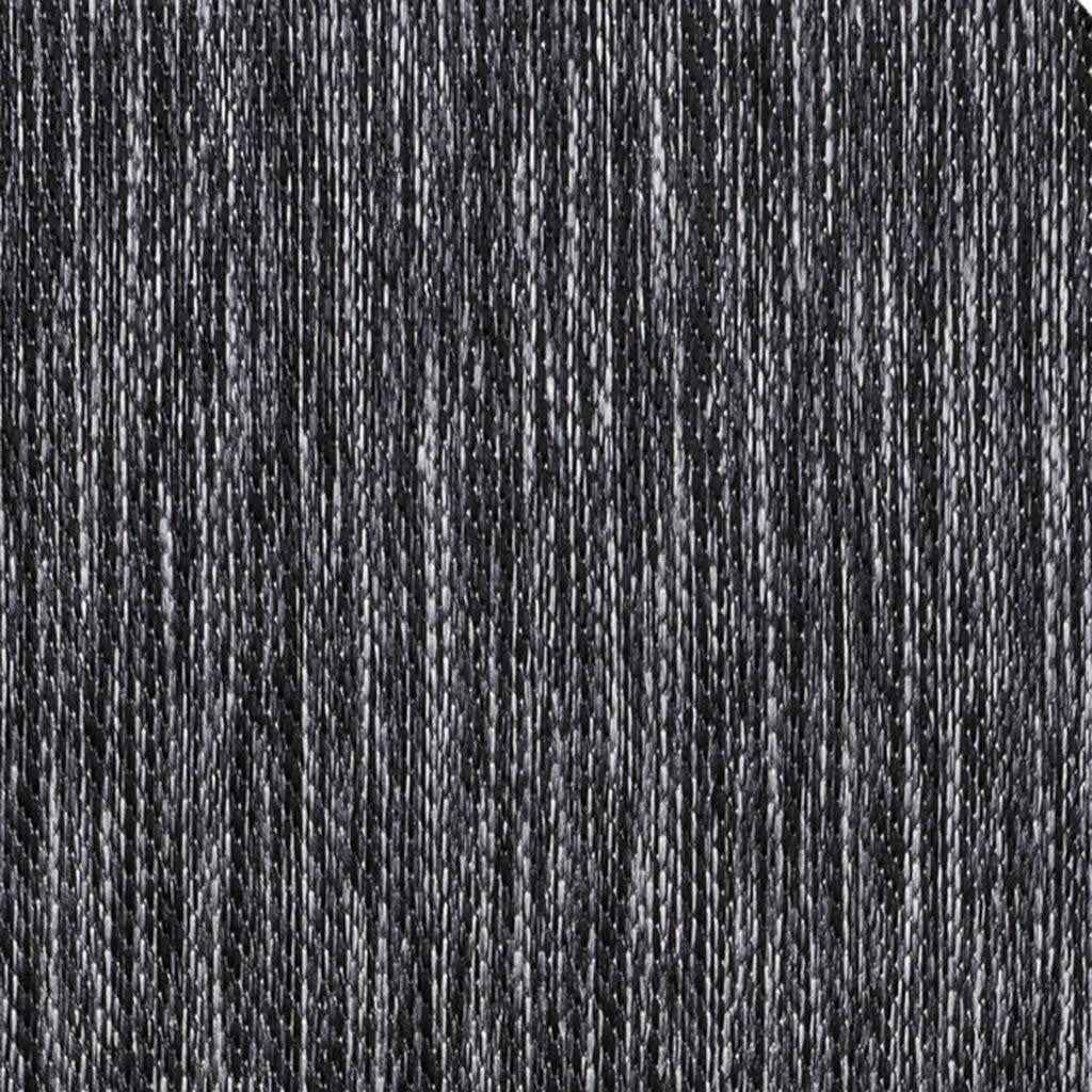 8' Dark Gray Indoor Outdoor Runner Rug