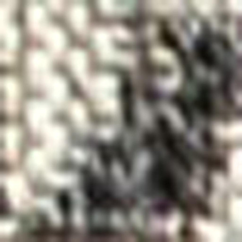 Close-up of gray and black medallion rug pattern