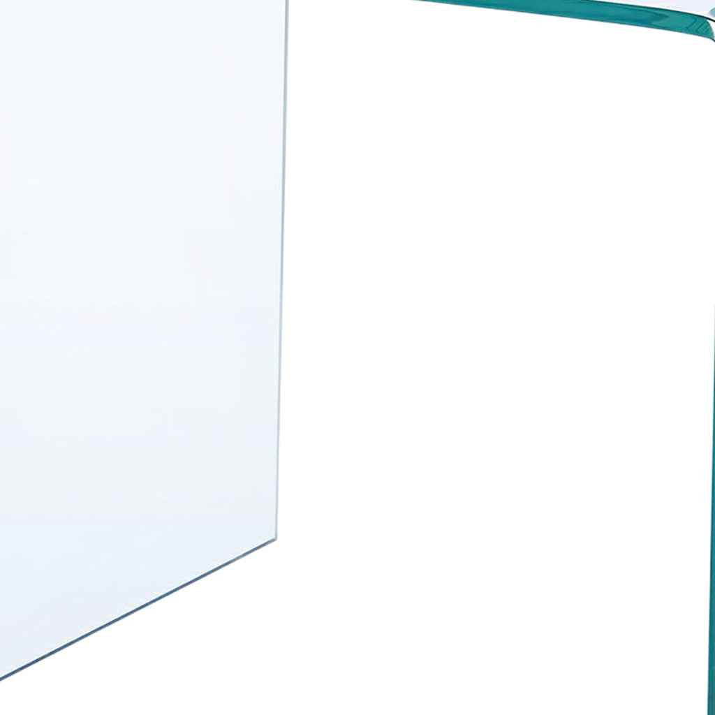 Clear Glass Floor Shelf End Tables