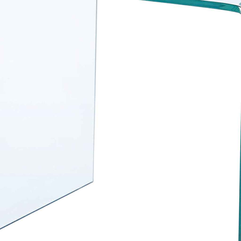 Clear Glass Floor Shelf End Tables