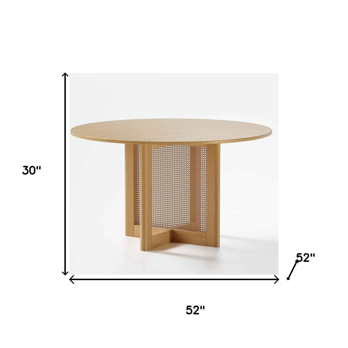 52" Unfinished Wood Rounded Bar Table