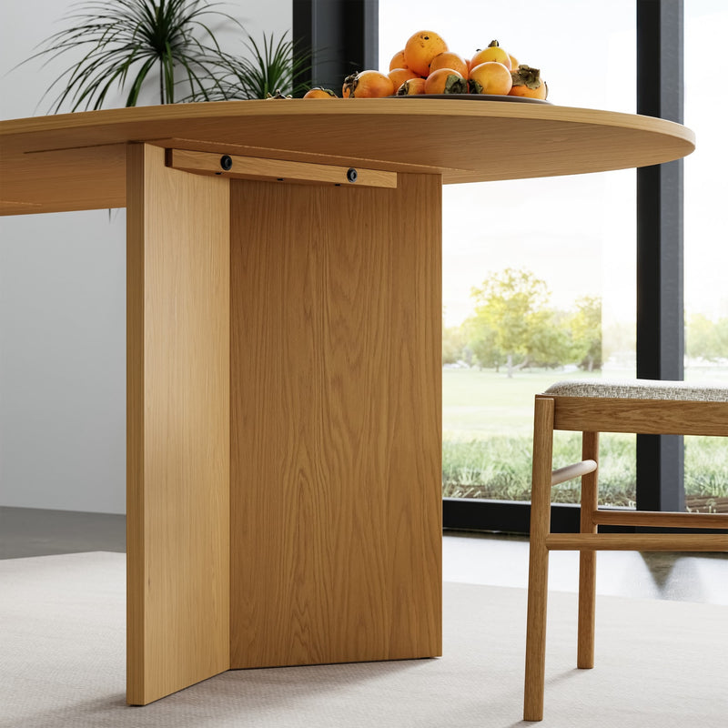 79" Unfinished Wood Oval Bar Table