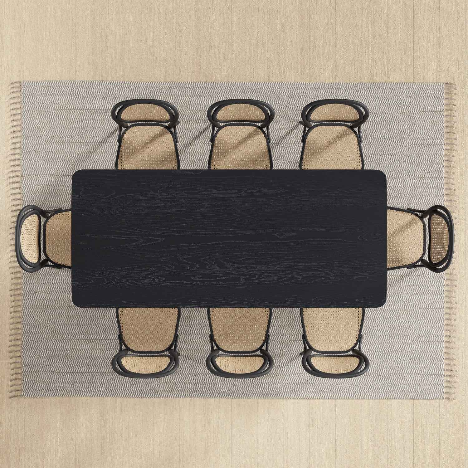 79" Black Wood Square Bar Table