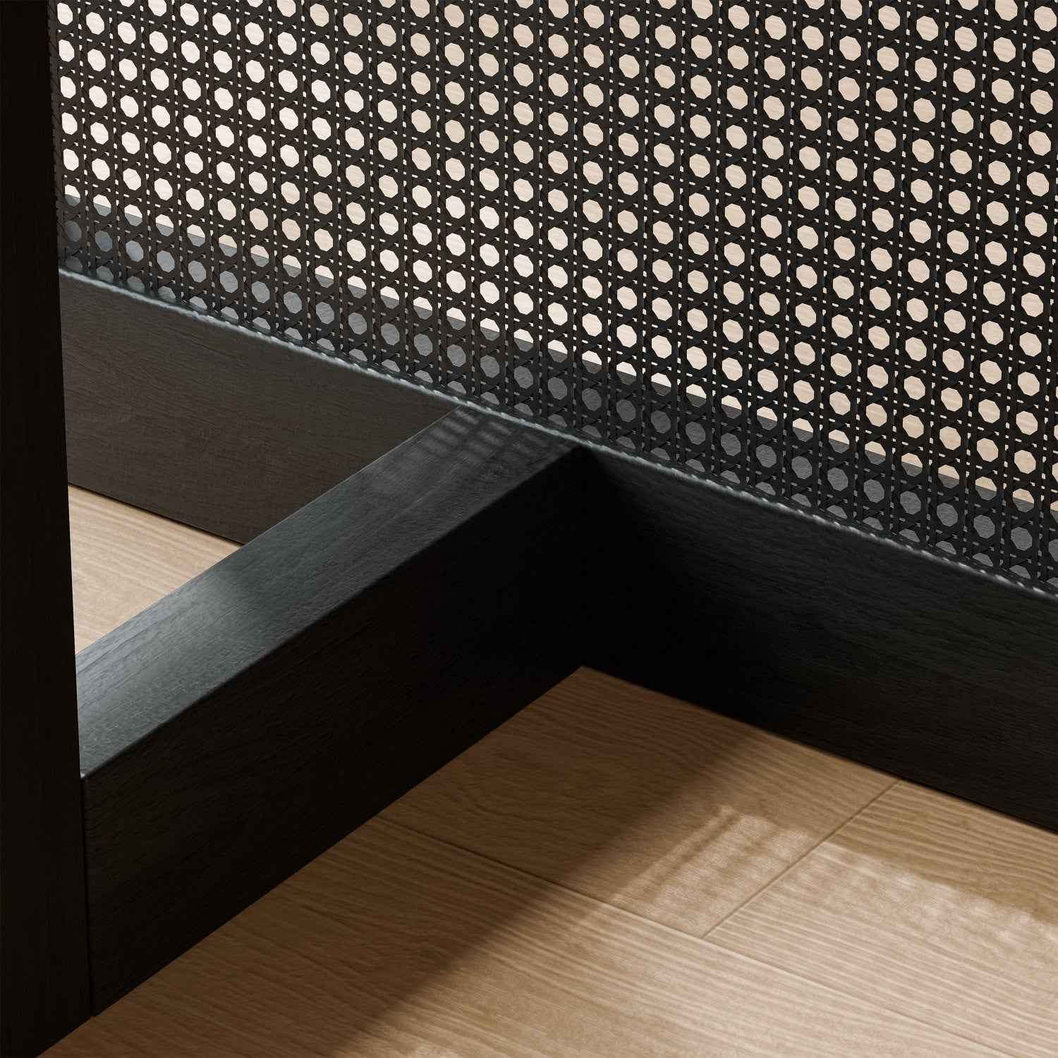 79" Black Wood Square Bar Table