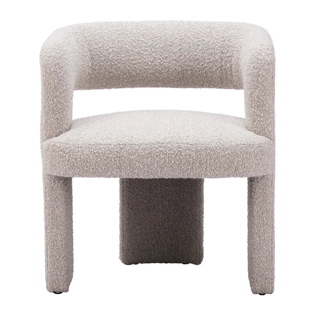 27" Beige Faux Shearling And Upholstered Arm Chair Homeroots Living Room