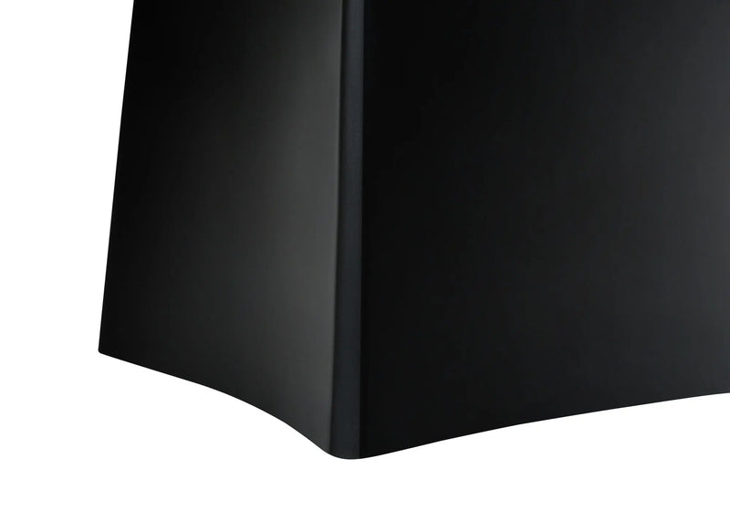 27" Black Geometric Table Lamp With Beige Drum Shade Homeroots Lighting