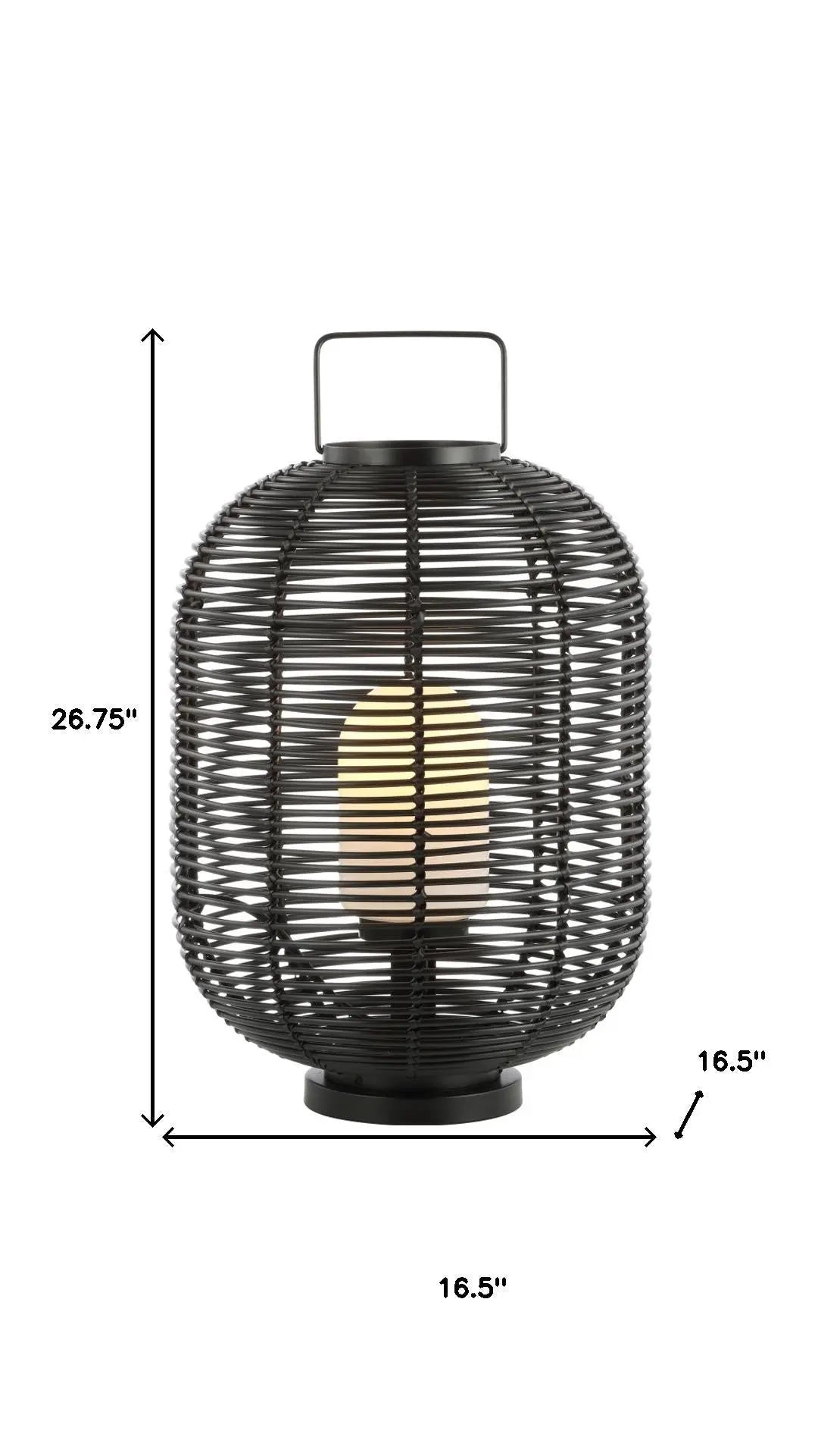 27" Black Novelty Lantern Homeroots Lighting