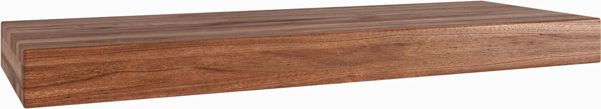 27" Brown Wood Wall Mounted Floating Shelf Homeroots Organization