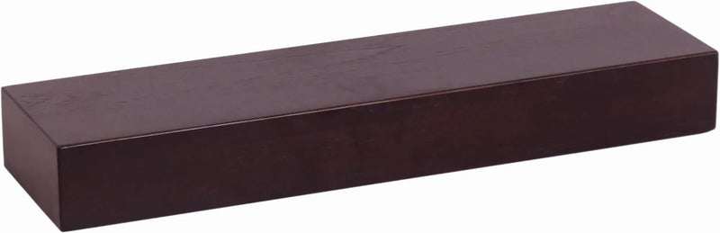 27" Brown Wood Wall Mounted Floating Shelf Homeroots Organization
