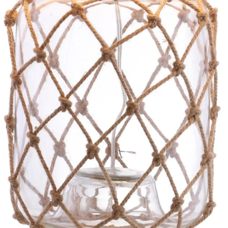 27" Clear Novelty Table Lamp LED With Drum Shade Homeroots Lighting