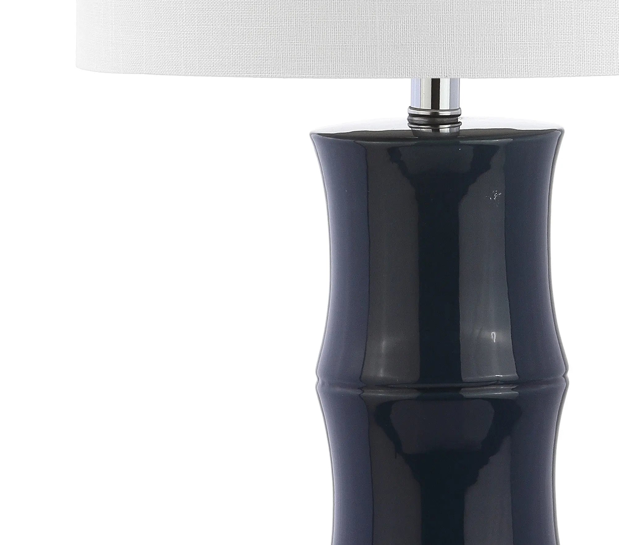 27" Clear Novelty Table Lamp With Drum Shade Homeroots Lighting