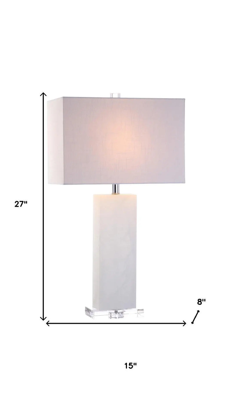 27" Clear Novelty Table Lamp With Shade Homeroots Lighting