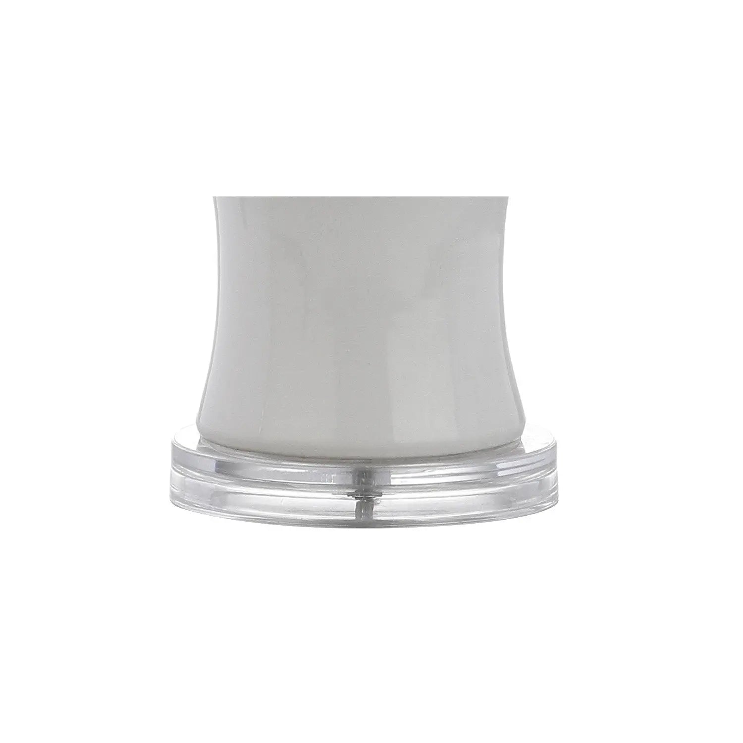 27" Clear Table Lamp With Drum Shade Homeroots Lighting