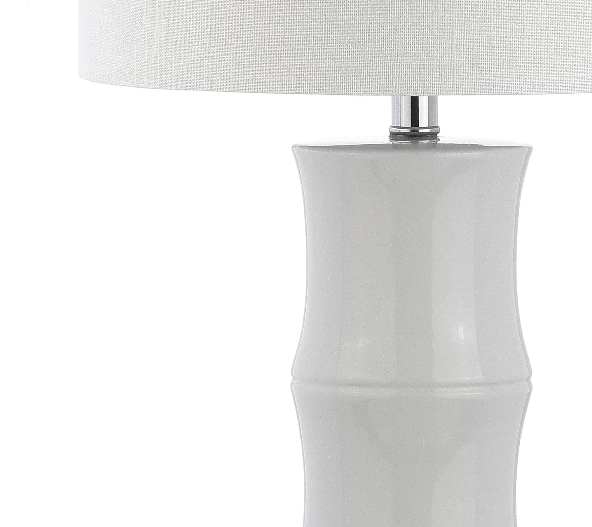 27" Clear Table Lamp With Drum Shade Homeroots Lighting