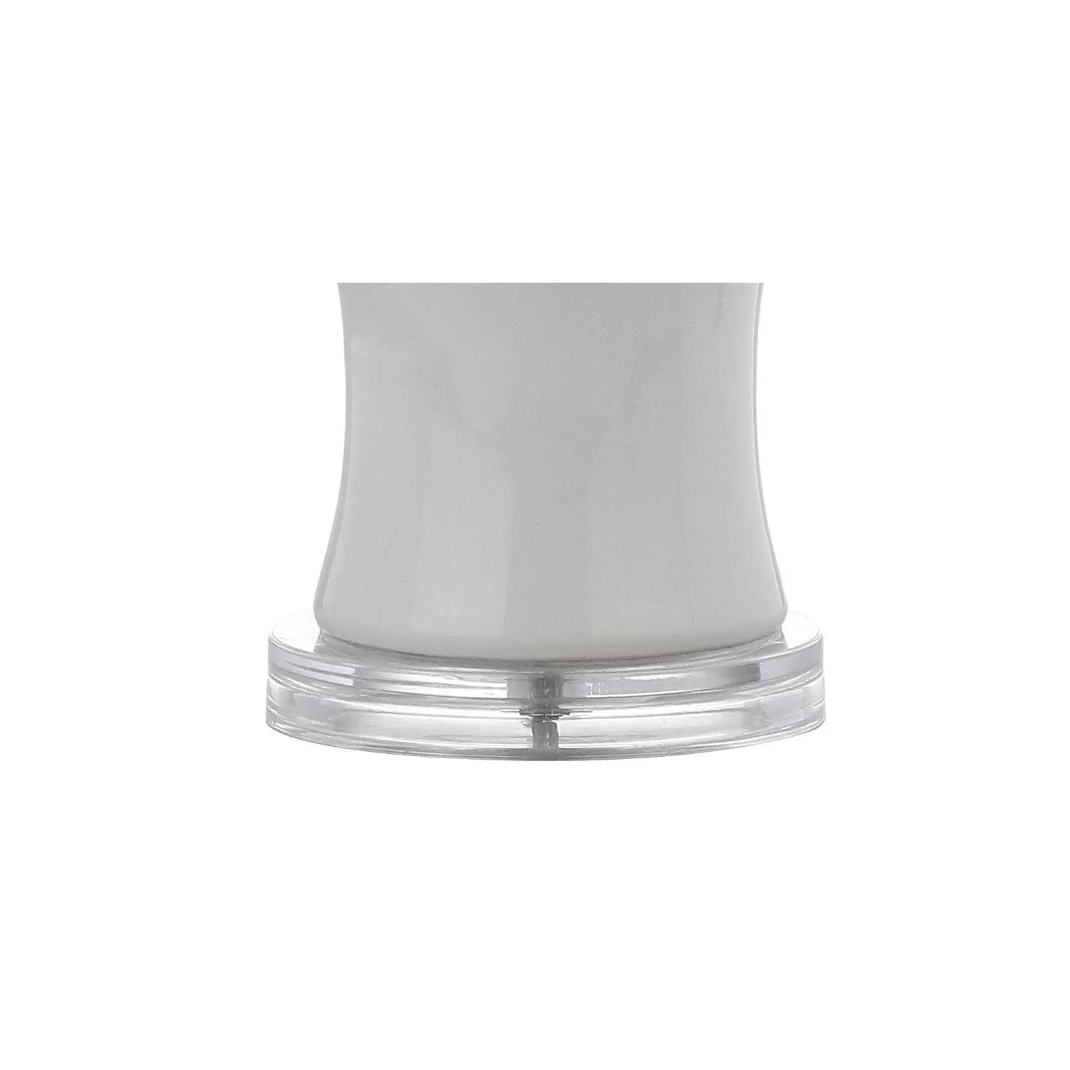 27" Clear Table Lamp With Drum Shade Homeroots Lighting