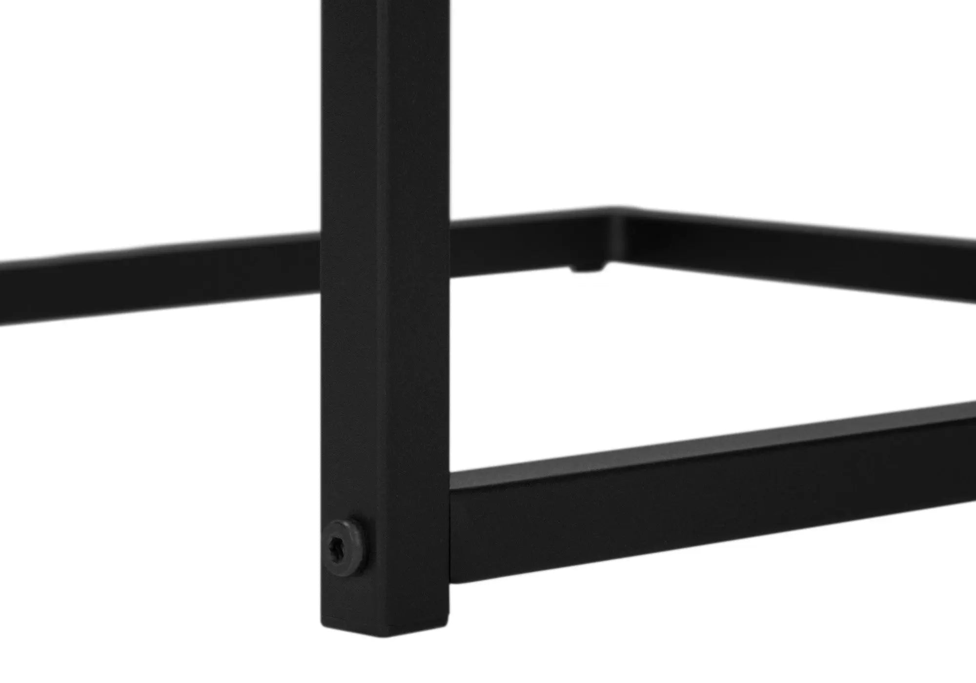 27" Dark Gray and Black Wood and Iron End Table Homeroots Living Room