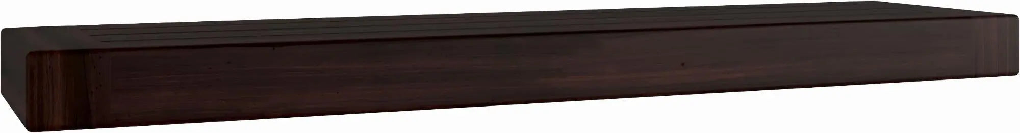 27" Espresso Wood Wall Mounted Floating Shelf Homeroots Organization