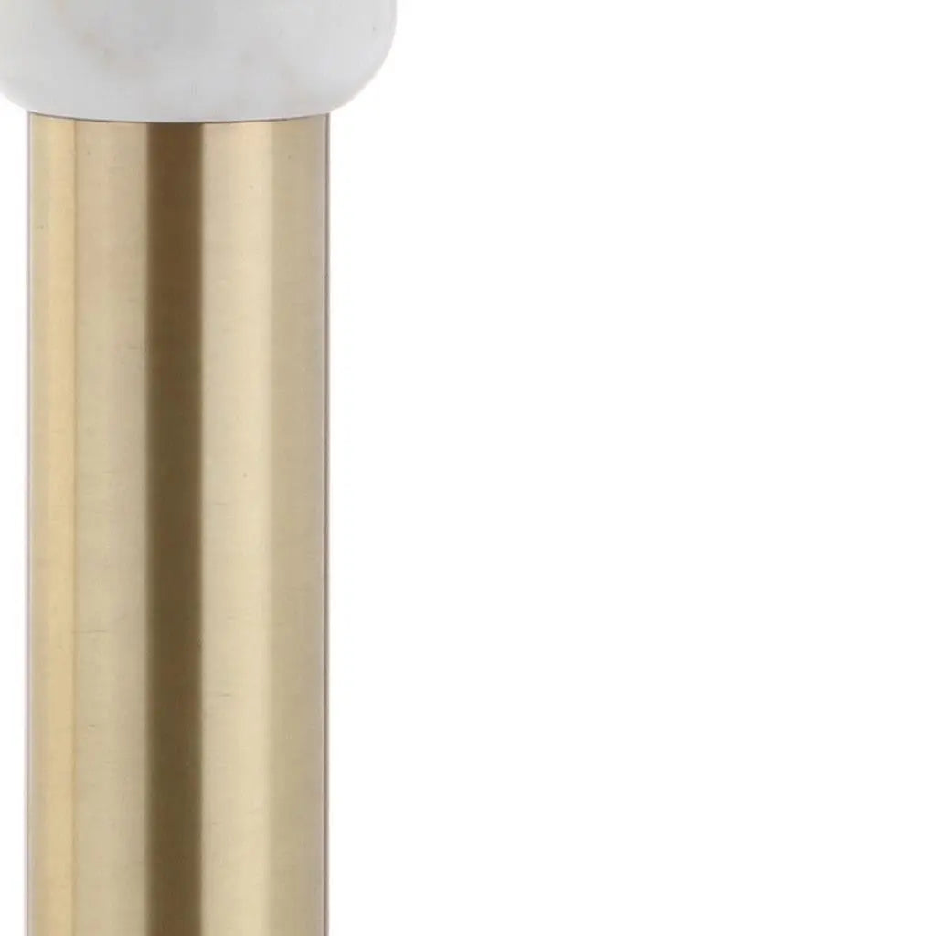 27" Gold Novelty Table Lamp With Drum Shade Homeroots Lighting
