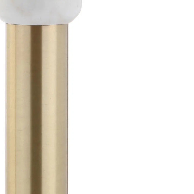 27" Gold Novelty Table Lamp With Drum Shade Homeroots Lighting