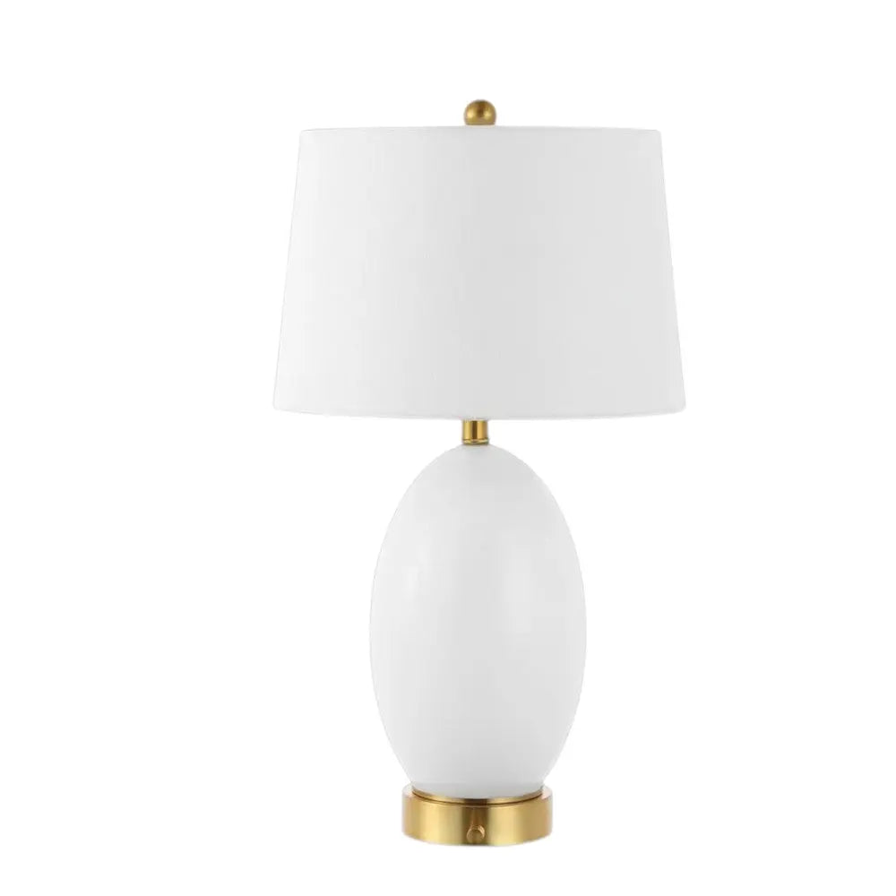 27" Gold Novelty Table Lamp With Empire Shade Homeroots Lighting