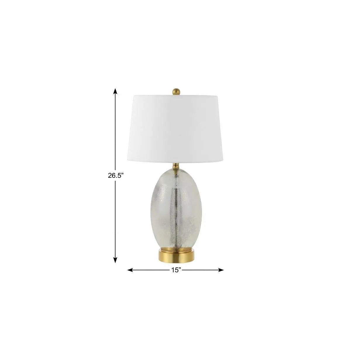 27" Gold Novelty Table Lamp With Empire Shade Homeroots Lighting