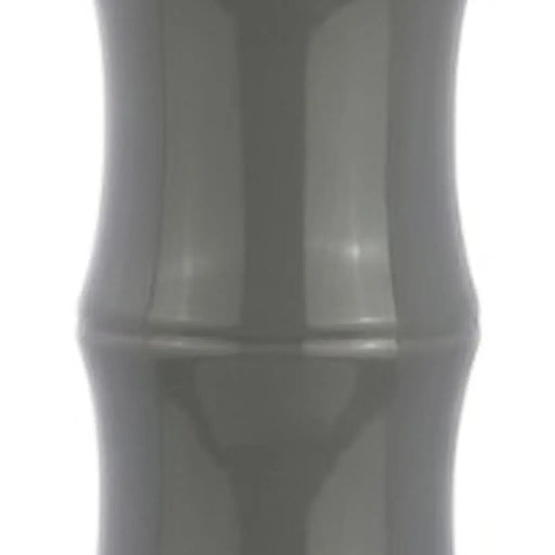 27" Gray And Clear Gourd Bedside Lamp With Drum Shade Homeroots Lighting