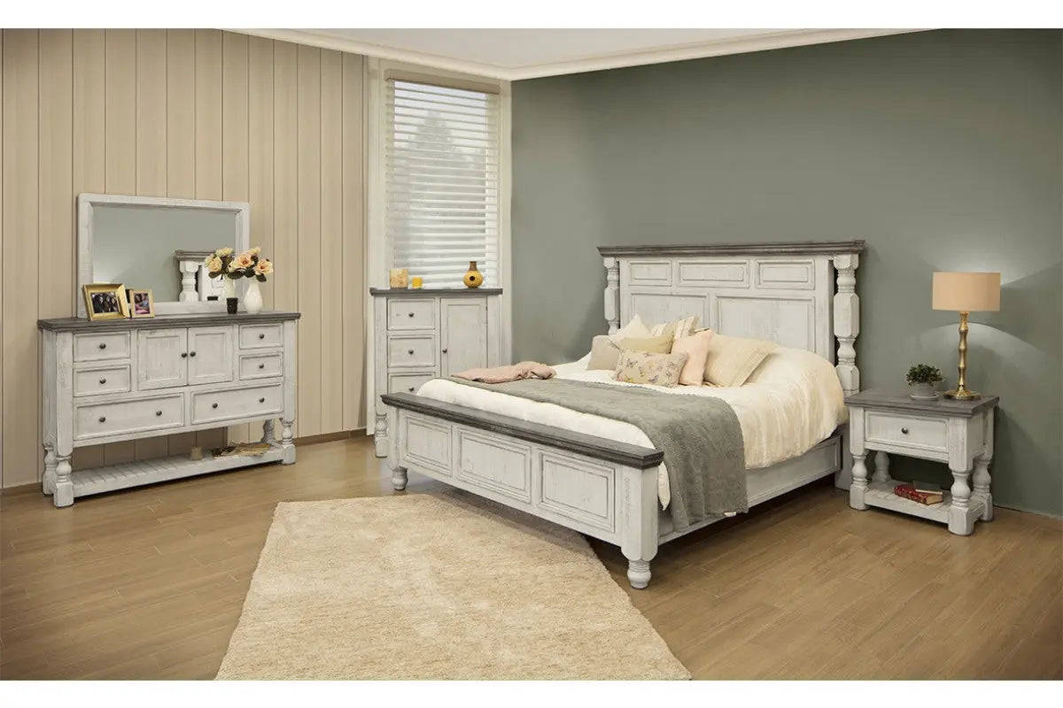 27" Ivory Solid Wood One Drawer Nightstand Homeroots Bed & Bath