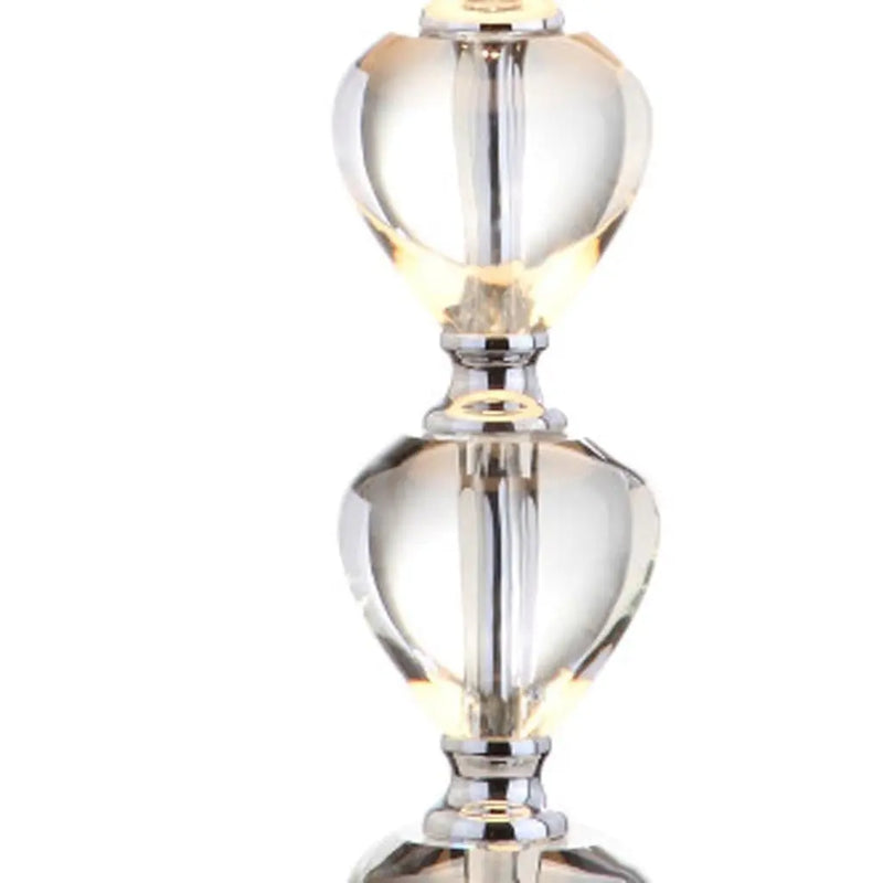 27" Silver Globe Table Lamp With Drum Shade Homeroots Lighting