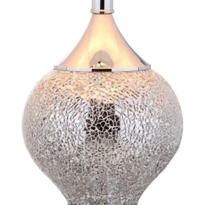 27" Silver Urn Table Lamp With Empire Shade Homeroots Lighting