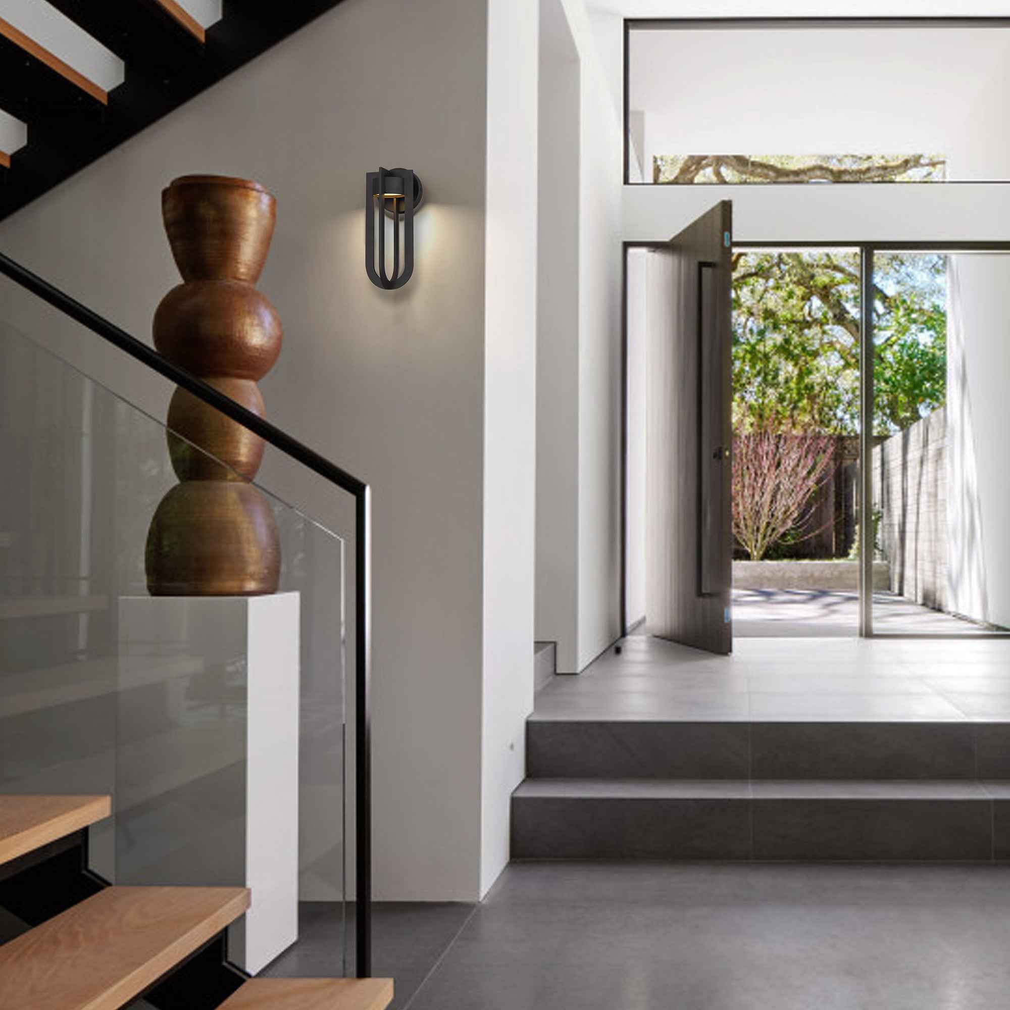 12" Bronze Metal Flush Mount