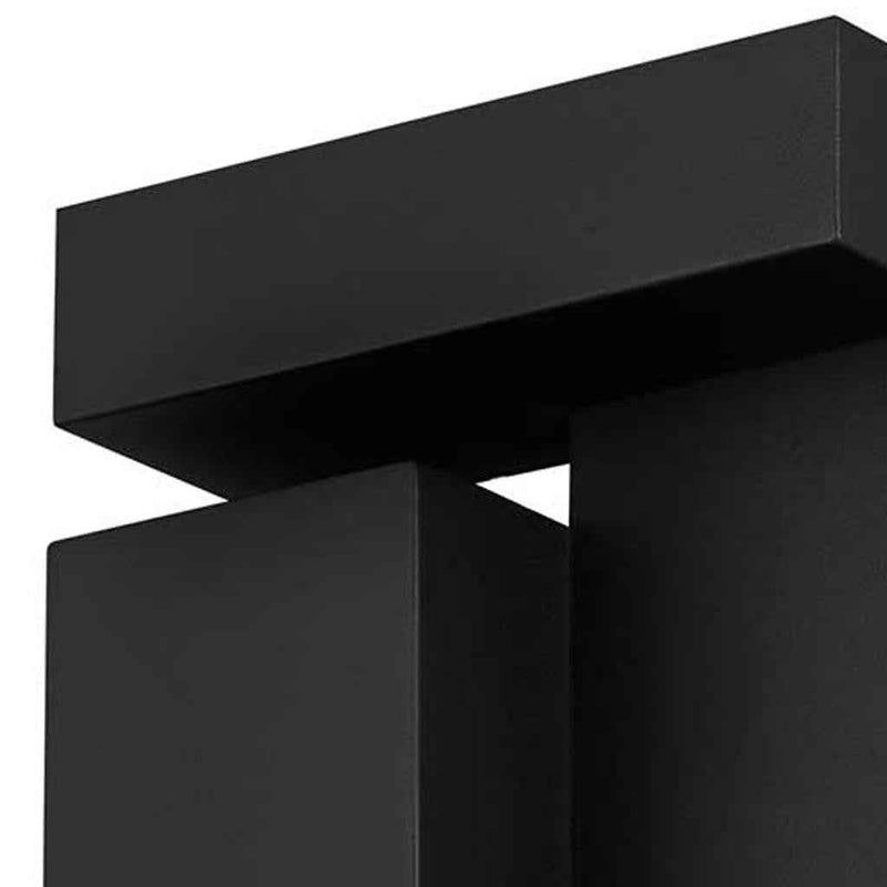 18" Black Metal Flush Mount