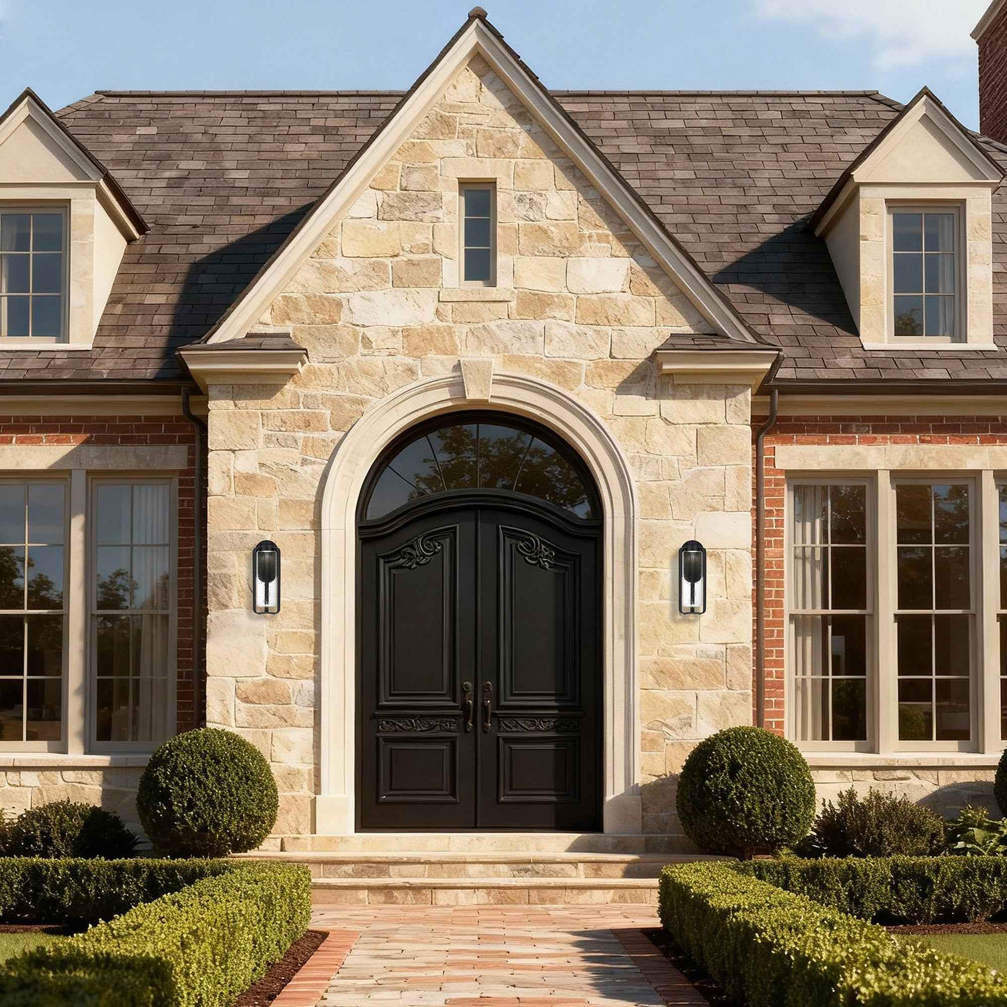 16" Black Metal Flush Mount