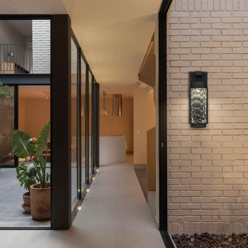 17" Black Metal Flush Mount