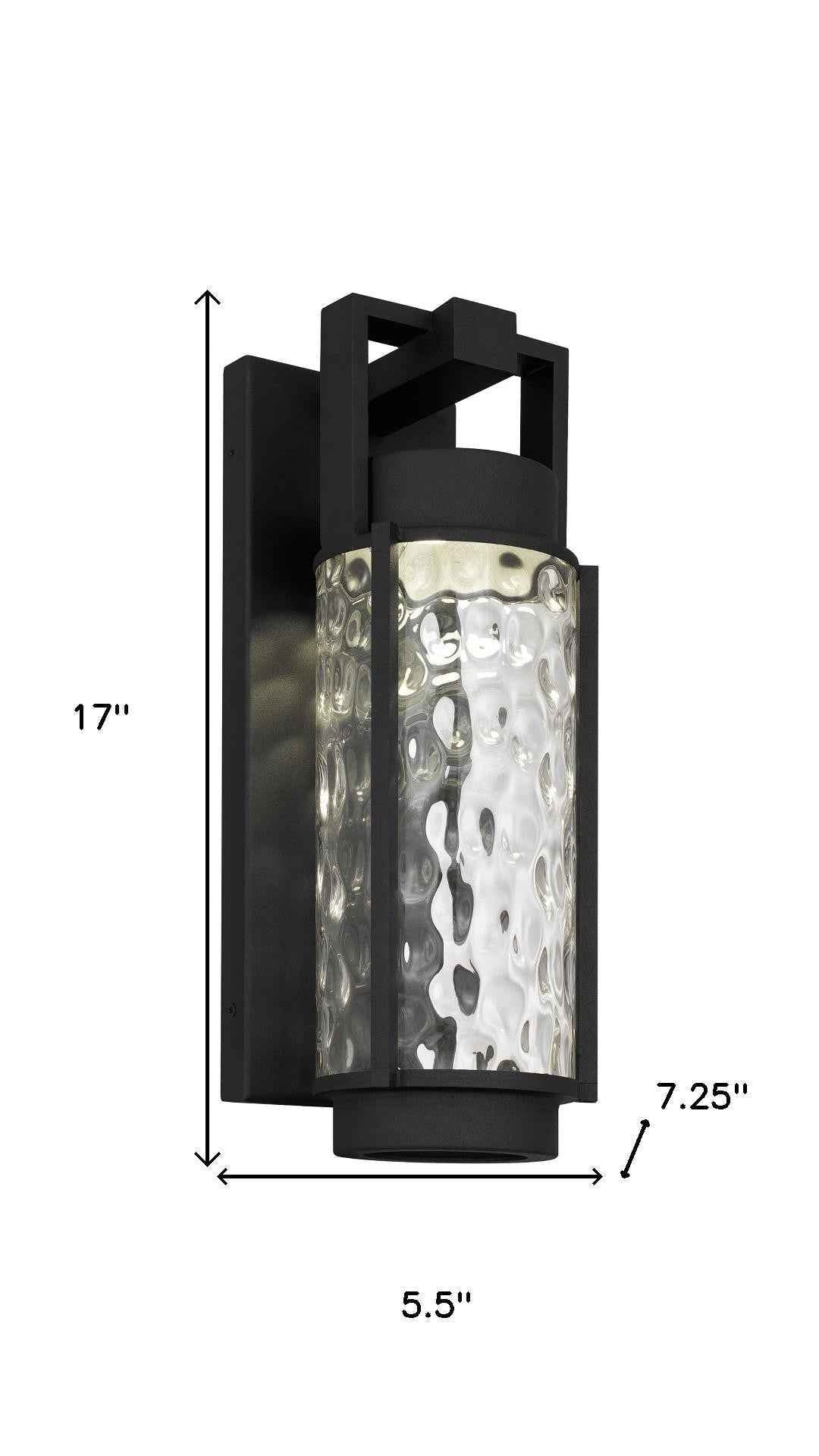 17" Black Metal Flush Mount