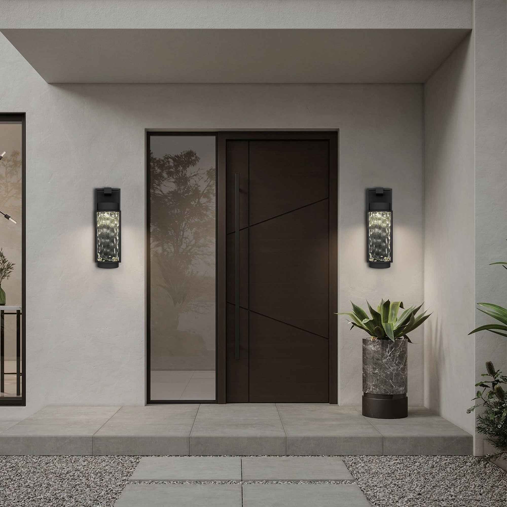 17" Black Metal Flush Mount