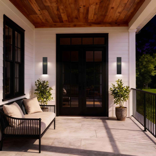 24" Black Metal Flush Mount