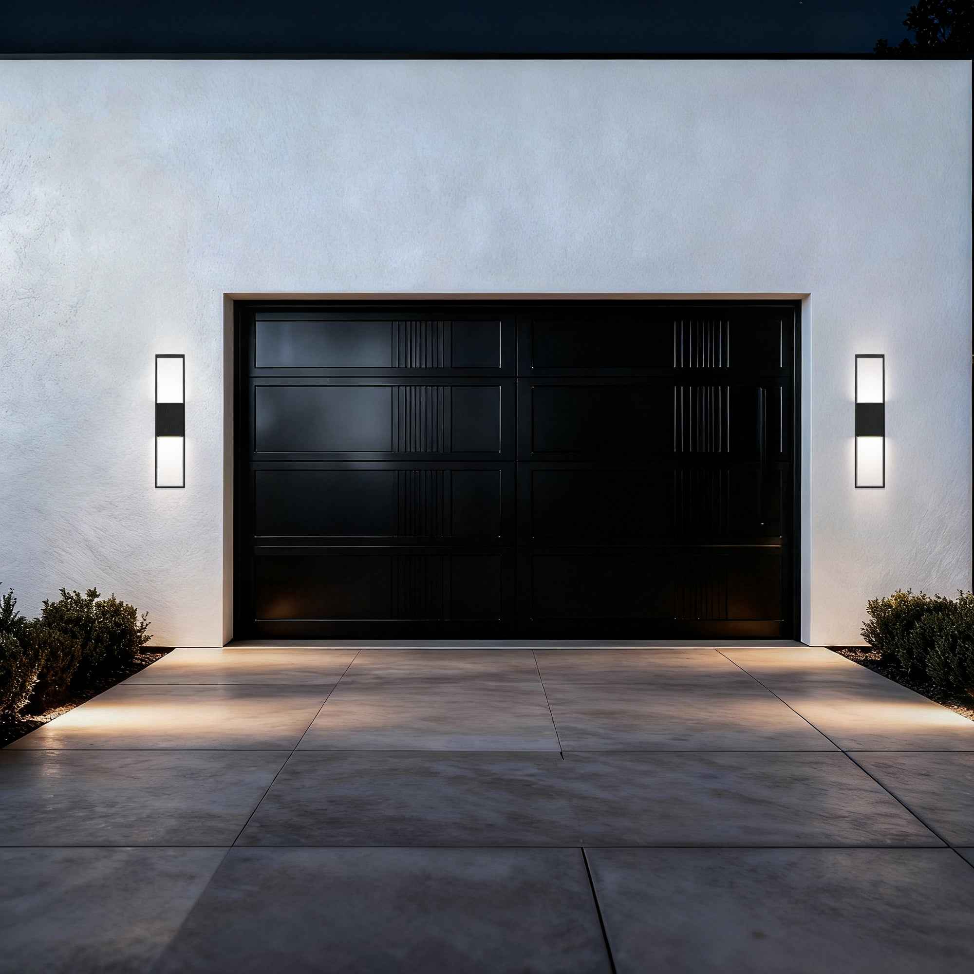 32" Black Metal Flush Mount