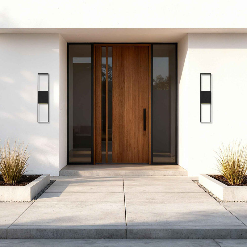 32" Black Metal Flush Mount