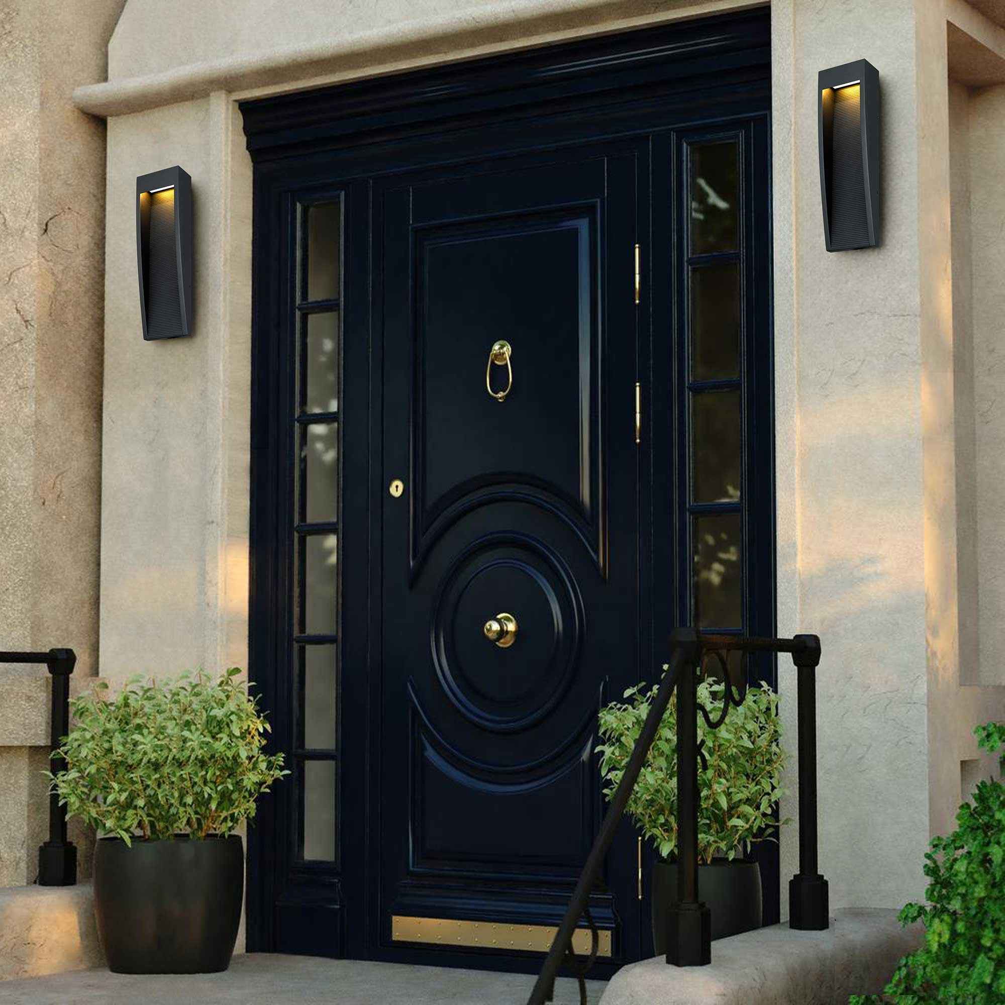 16" Black Metal Flush Mount