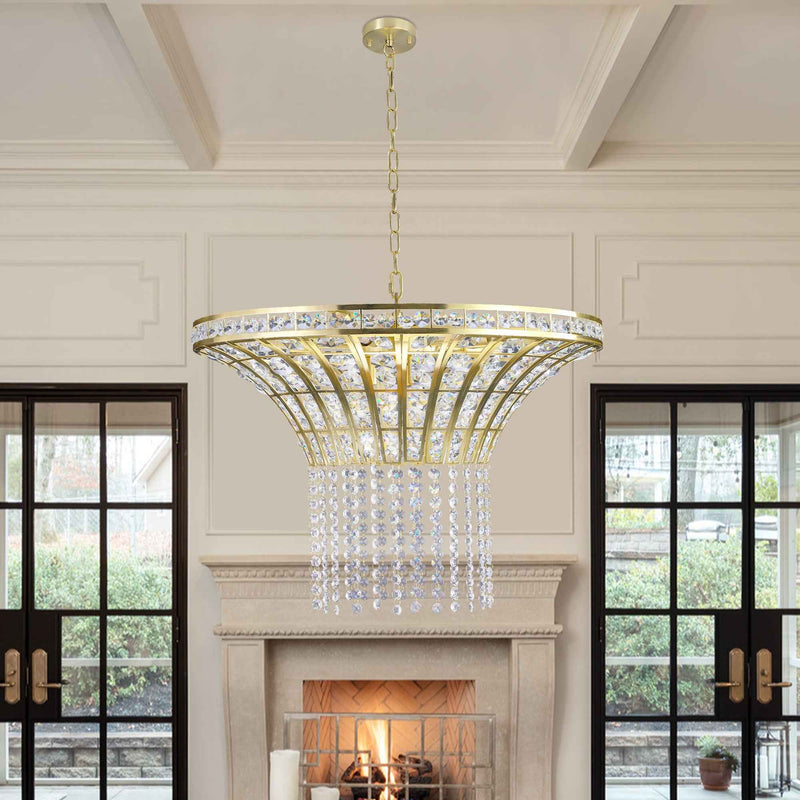 Clear Chandelier Crystal Ceiling Light