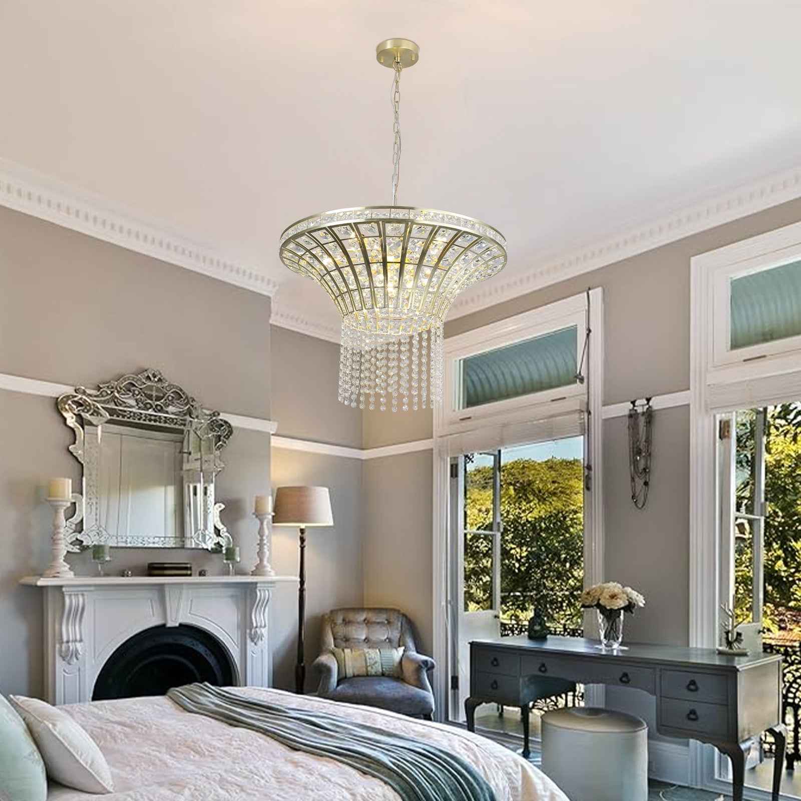 Clear Chandelier Crystal Ceiling Light
