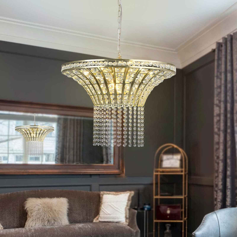 Clear Chandelier Crystal Ceiling Light