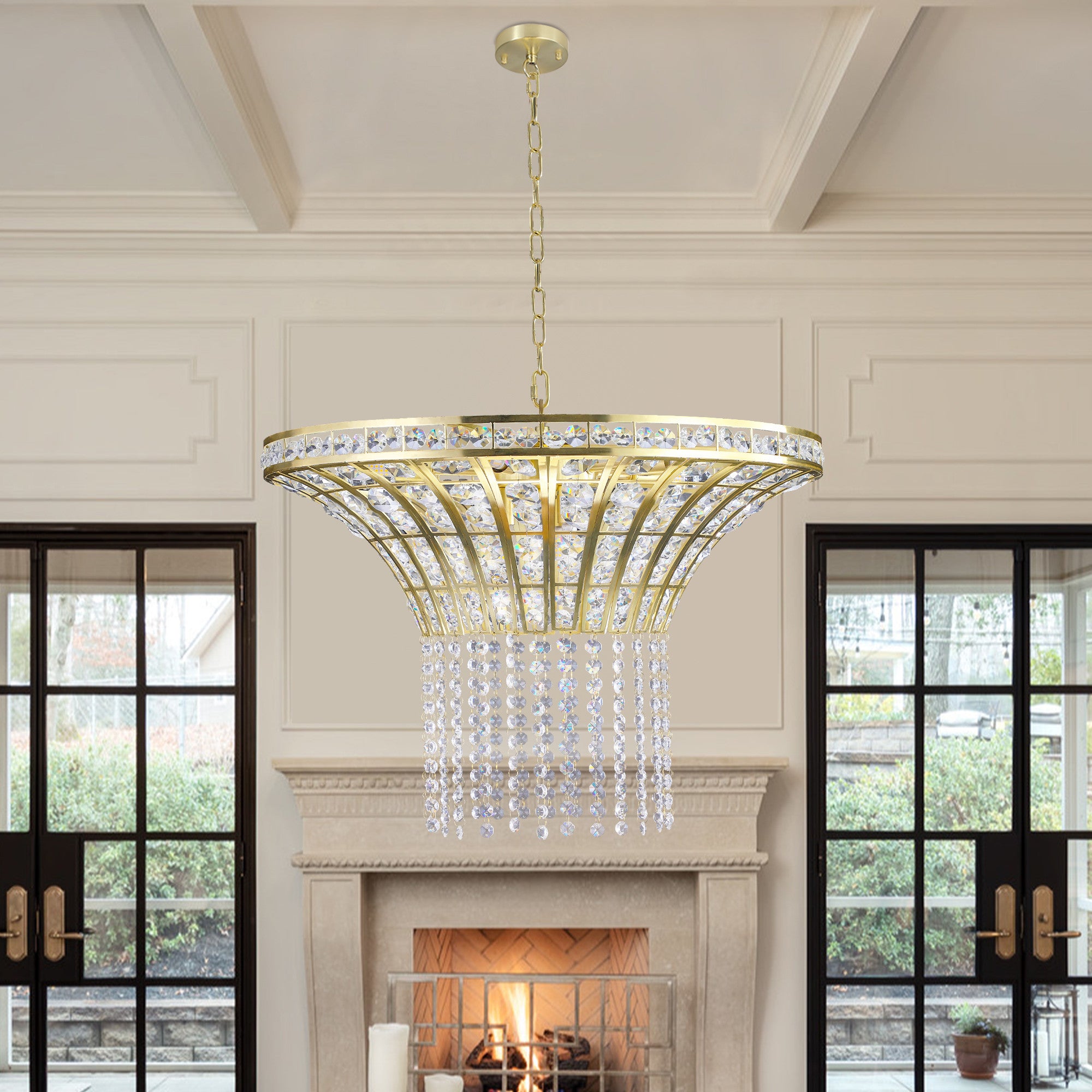 Clear Chandelier Crystal Ceiling Light