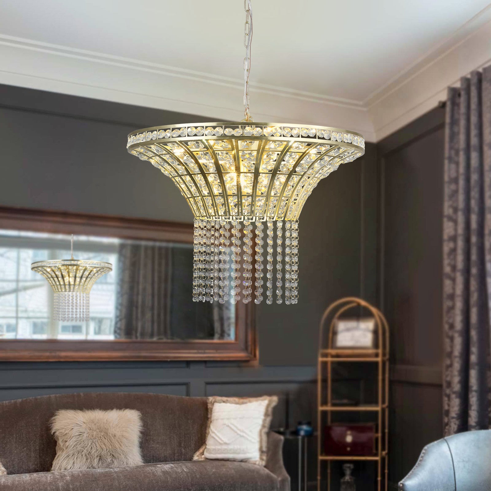 Clear Chandelier Crystal Ceiling Light