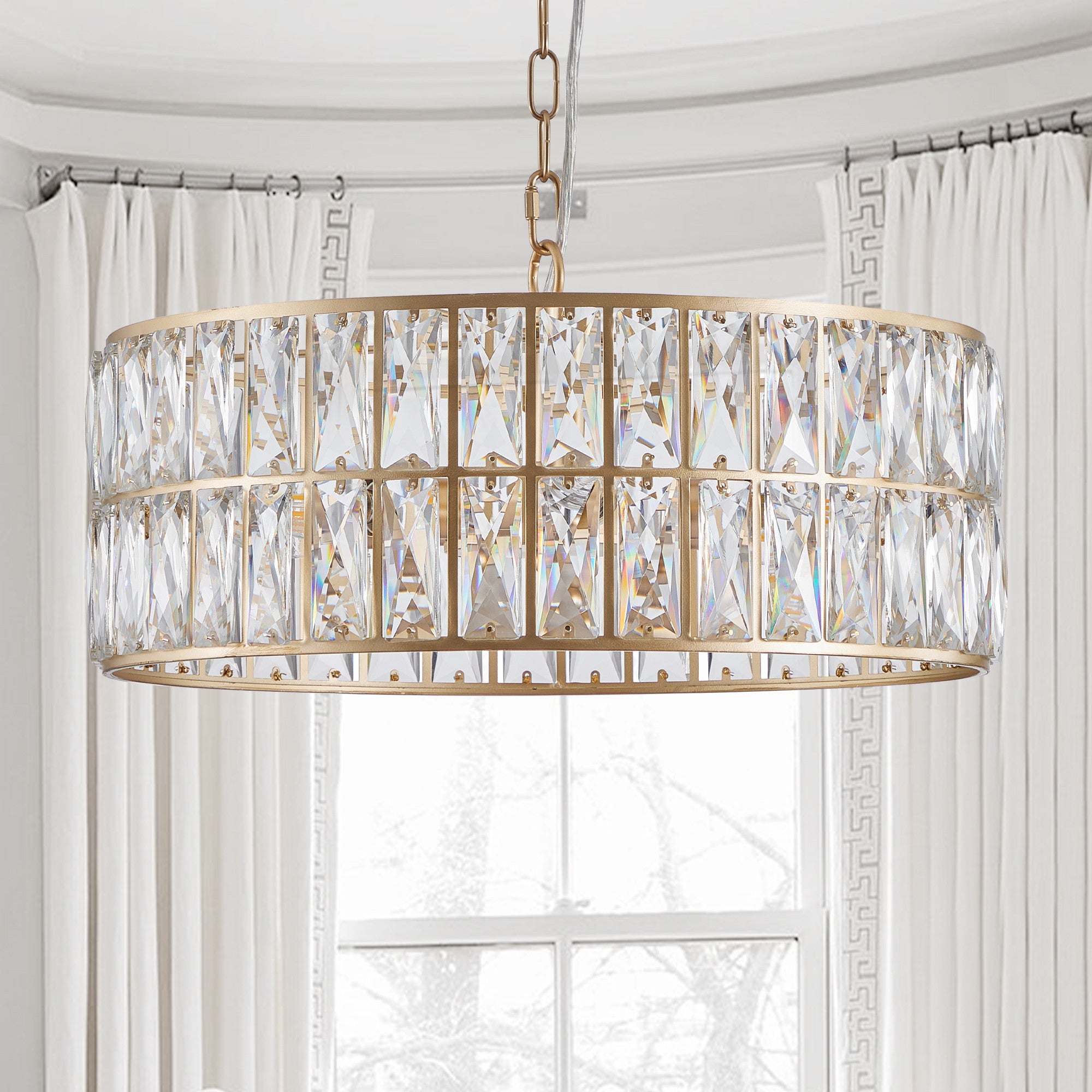 Gold Chandelier Metal Ceiling Light